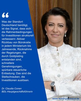 BDL-Hauptgeschäftsführerin Dr. Claudia Conen